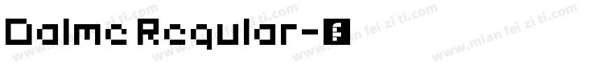 Dalme Regular字体转换